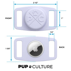 Pup Culture AirTag Dog Collar Holder resists water and impacts during walks and swims.