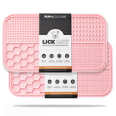Pup Culture dog lick mat 2-pack shown for slow feeding and enrichment.
