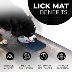 Pup Culture lick mat dental-friendly grooves illustrate gentle dental-care support.