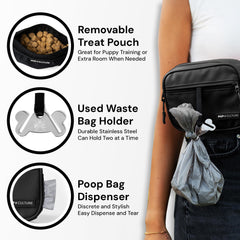 Pup Culture removable washable treat bag stays fresh during outings