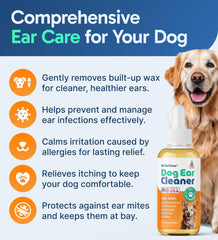 Pup Labs Ear Clear ingredients include olive oil and grapefruit extract.