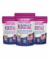 Pup Labs K9 Belly Bliss tub with scoops for daily gut support