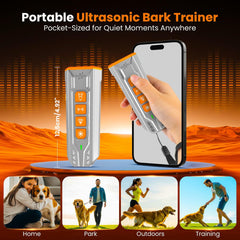 PupDepo device in LED flashlight mode aiding training in low light