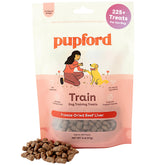 Pupford Freeze Dried Training Treats bag front view for protein-rich quick rewards during training.