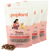 Pupford Freeze Dried Training Treats pack shot: easy rewards for on-the-go training.