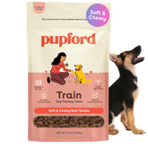 Pupford Soft & Chewy Training Treats beef 10oz packaging—USA-made quality for easy rewards.