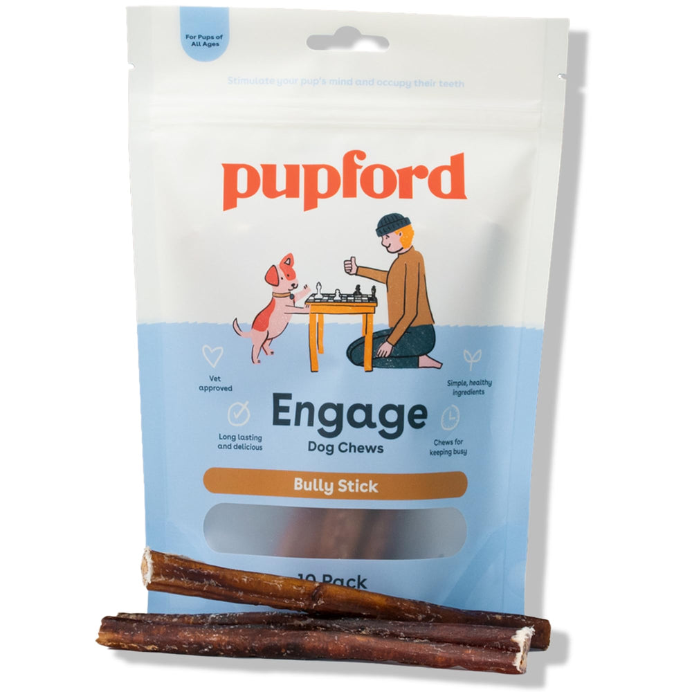 Pupford Thick Bully Sticks for dogs and puppies—great for training rewards.