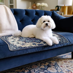 Pupiboo decor-pattern pee pad blends with home décor while serving as a potty space