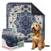 Pupiboo washable pee pad top view quilted surface provides a comfy potty area for pets