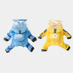 PupMist waterproof mini-backpack blue provides hands-free storage during strolls