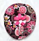 Puppy Bumpers pink medallion on dog keeps your pup safely near the fence