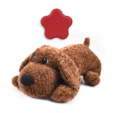 PUPPY KNOW heartbeat-toy soft-plush calms anxious dogs during cuddles and play.