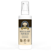 Puppy Lisa Muscle-Joint Cream bottle demonstrates quick absorption for dog joint comfort.