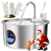 Puppyspout cat water fountain 108oz front view promotes easy access to fresh water