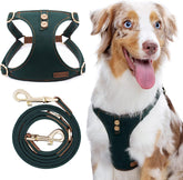 Puppytie dog harness no-pull design reduces neck strain during walks