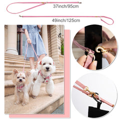 Puppytie No Pull XS dual-length leash demonstrates versatile walking options.