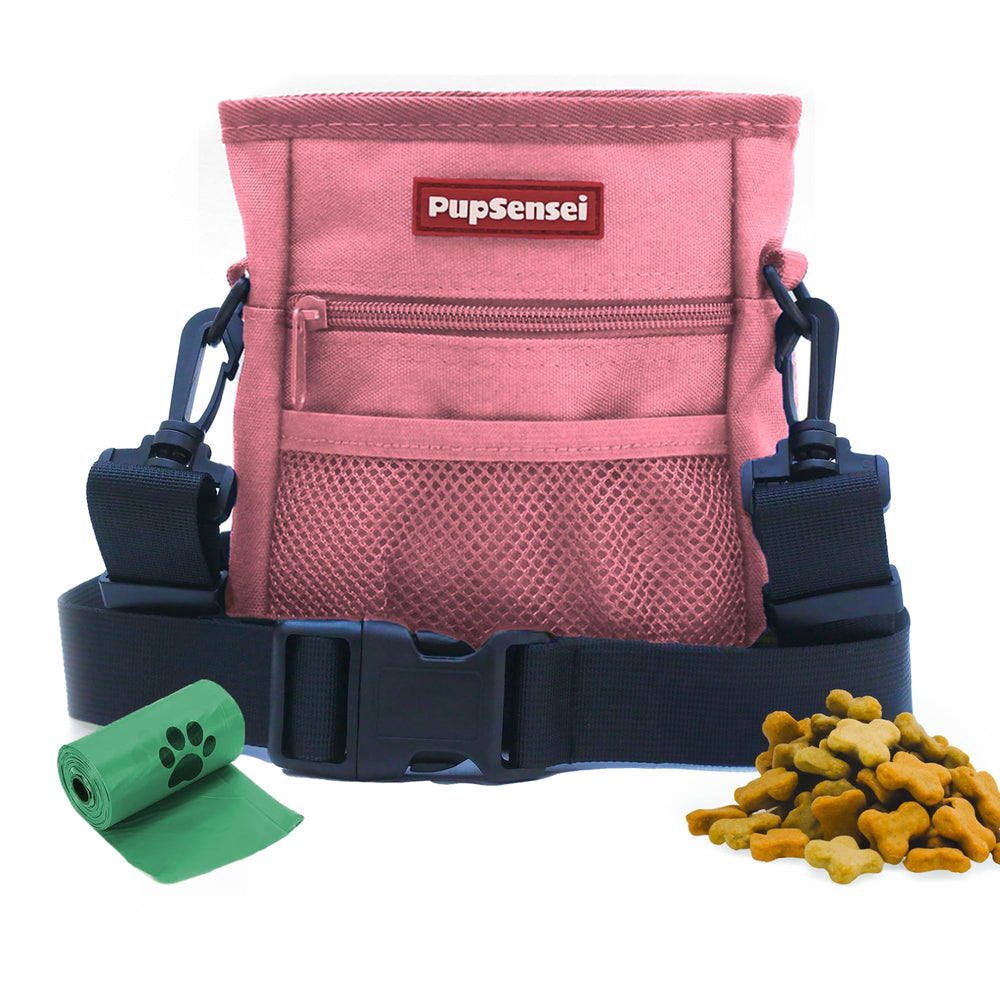 PupSensei dog treat pouch with oxford material and secure magnetic closure for quick access.