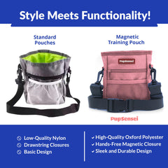 PupSensei built-in poop bag dispenser for quick cleanups after walks.