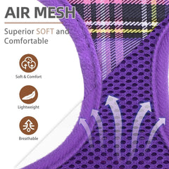 PUPTECK leash set purple M easy-clip for quick on/off