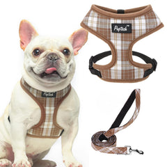 PUPTECK soft mesh harness closeup highlights breathable comfort for all-day walking.