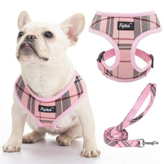 PUPTECK soft mesh harness front view showing breathable comfort.