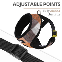 PUPTECK soft mesh harness side view highlighting breathable design for all-day wear