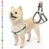 PUPTECK no pull harness camouflage close-up shows durable nylon straps.