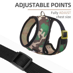 PUPTECK leash attachment with sturdy D-ring ensures secure control during walks.