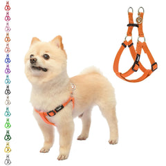 PUPTECK no-pull harness orange step-in design for easier walks.