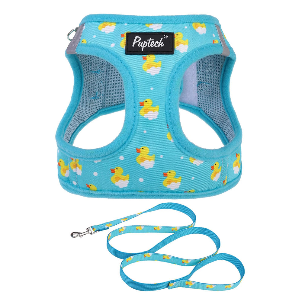 PUPTECK arnés para perro pequeño, ligero y transpirable para paseos cómodos.