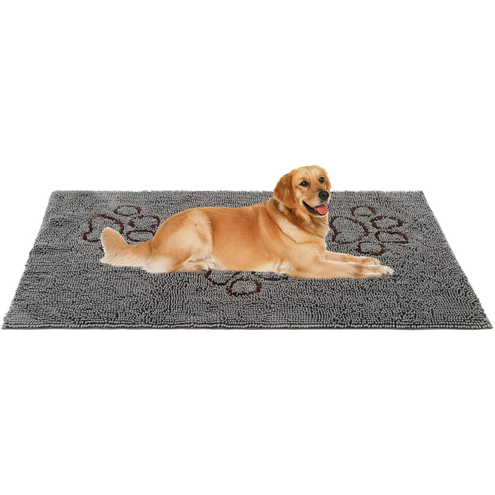 PUPTECK dog doormat 60x30 full view, oversized and dirt-trapping.