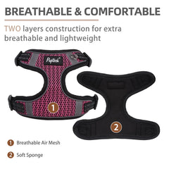 PUPTECK dog harness step-in design for easy, secure on-boarding during morning walks.