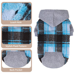 PUPTECK dog hoodie emphasizing stretch neck and cuffs for flexible movement.