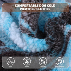 PUPTECK dog hoodie with windproof hood for protection against cold gusts.