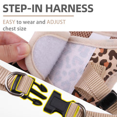 PUPTECK dog harness with reflective strips for night visibility