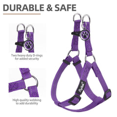 PUPTECK harness ID tag front view helps quick identification and personalization.