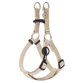 PUPTECK no-pull harness cream front view demonstrates chest-focused control for comfortable walks