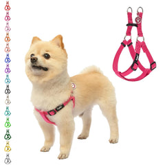 PUPTECK No Pull Dog Harness Deep Pink on dog, effortless control during walks