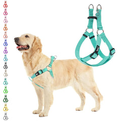 PUPTECK No Pull harness front view for comfortable control during walks.