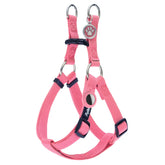 PUPTECK No Pull Harness in fuchsia, side view for comfortable daily walks.
