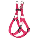 PUPTECK no-pull harness in hot pink worn on dog for comfortable control.