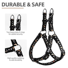 PUPTECK No Pull harness side view shows adjustable strap for secure fit.