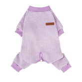 PUPTECK Pijama para perro, vista frontal suave para comodidad diaria.