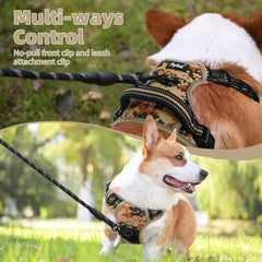 PUPTECK reflective safety strip on harness improves visibility during night walks