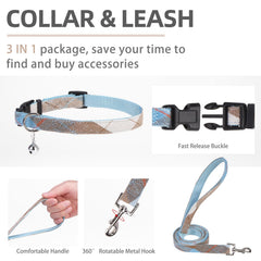 PUPTECK reflective straps blue-brown-xs night-walk view improves visibility