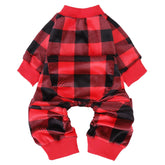 PUPTECK Soft Fleece Dog Pajamas front view: cozy warmth for small and medium dogs.