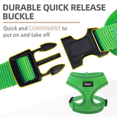 PUPTECK harness with D-ring leash attachment for secure control during walks.
