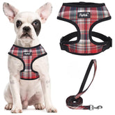 PUPTECK soft mesh harness close-up showing breathable padding and secure D-ring for daily walks