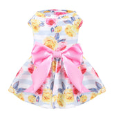 PUPTECK vestido floral para perro, look general para paseos