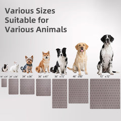 PUPTECK pee pad shows waterproof layer preventing leaks onto surfaces
